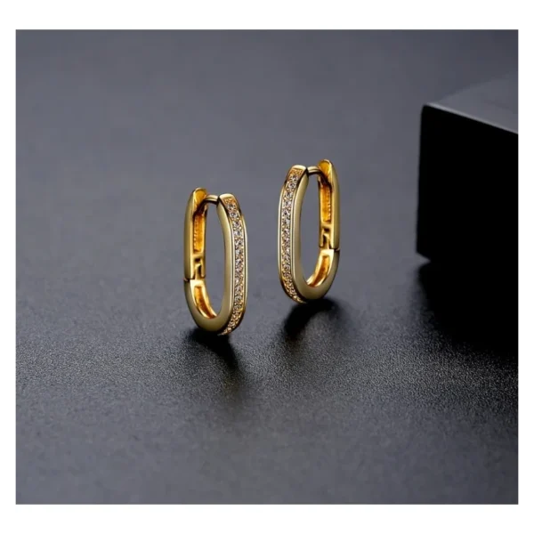 Snowflake crystal earrings - Image 2